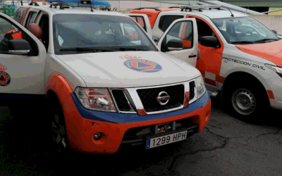 Reparto de mascarillas en Guadarrama