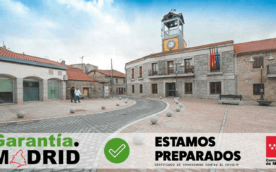 Moralzarzal, primer municipio que recibe el sello Garantía Madrid de protección frente al COVID-19