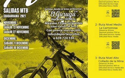 Turismo activo en Guadarrama con rutas en MTB