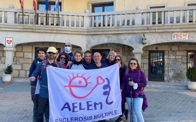 La Asociación Española de Lucha Contra la Esclerosis Múltiple AELEM en el Camino a Santiago de Madrid.