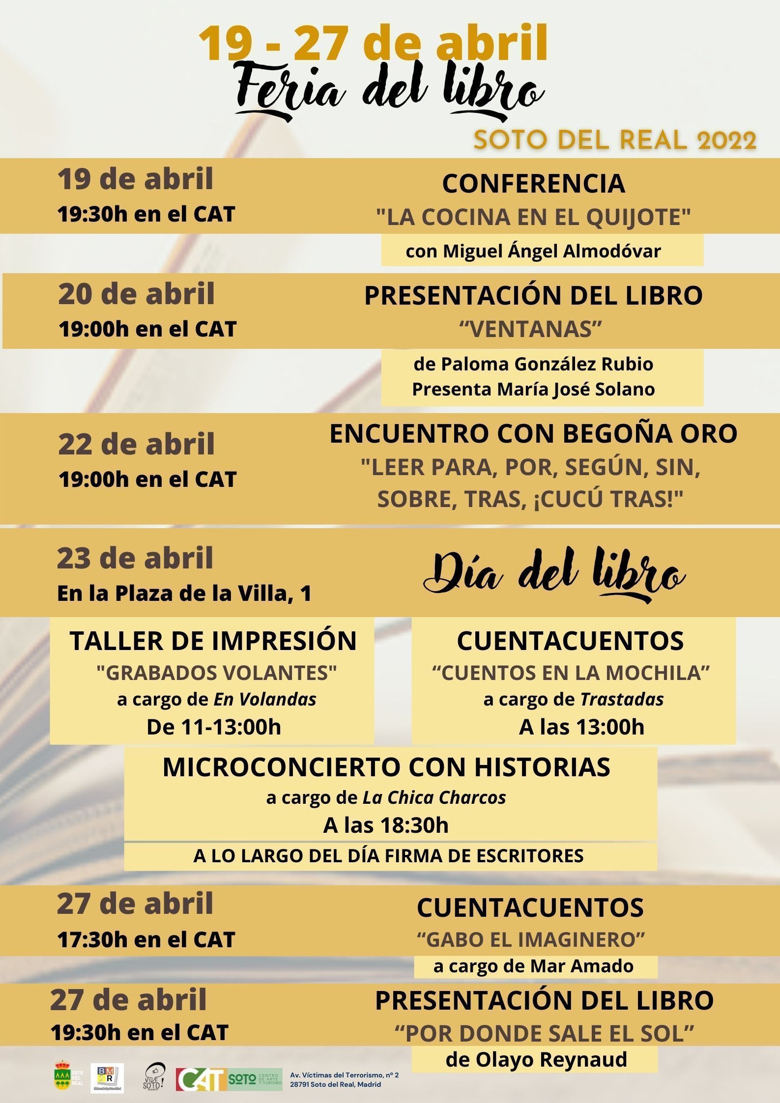 Soto del Real celebra la Feria del Libro y la Semana del Libro con ...