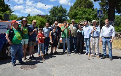 Los directores generales de Agricultura y Ganadería y de Transición Ecológica acompañaron en Guadarrama al rebaño de la trashumancia