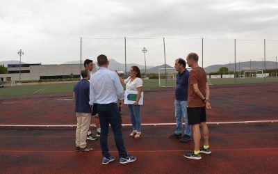 Empiezan las reformas del campo de fútbol y la pista de atletismo de Guadarrama