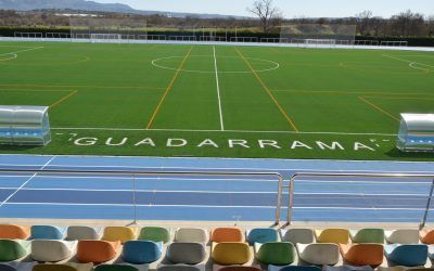 Finalizan las obras del campo de fútbol y la pista de atletismo de Guadarrama