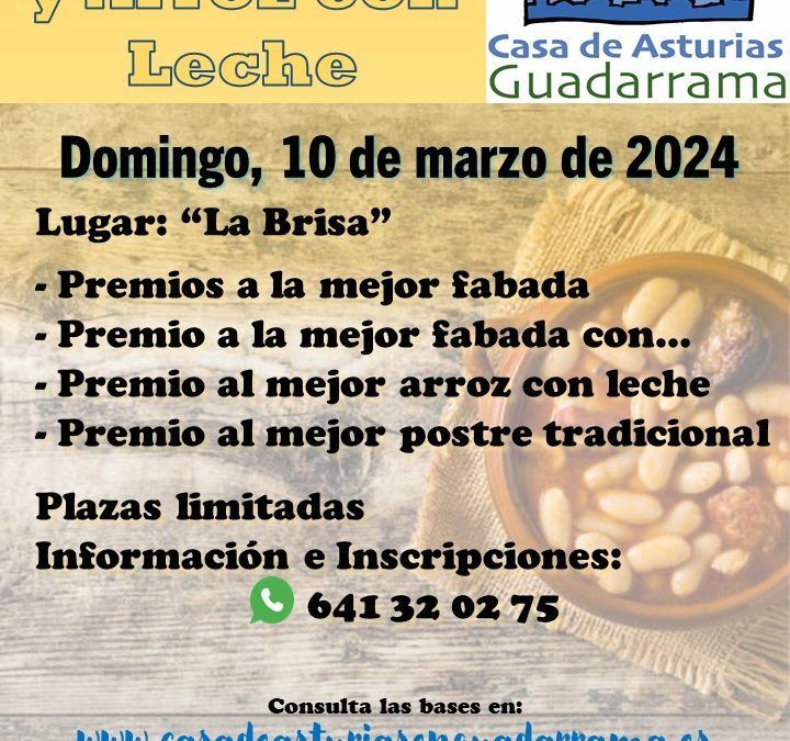 III Concurso de fabada y arroz con leche de la Casa de Asturias en Guadarrama