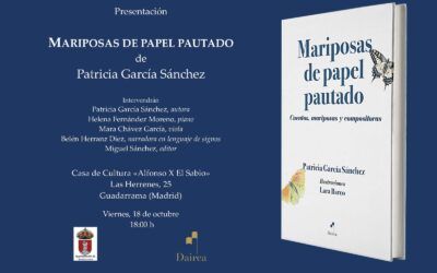 Patricia García presenta en Guadarrama su libro «Mariposas de papel pautado”